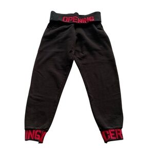 Opening Ceremony Foldover Jogger Sz M Black Sweatpants Y2K Streetwear Skater Gym